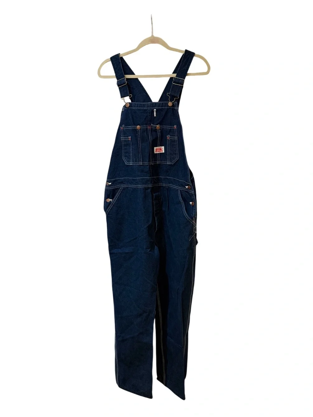 Classic Dark Blue Roundhouse Men's Denim Overalls 40x30